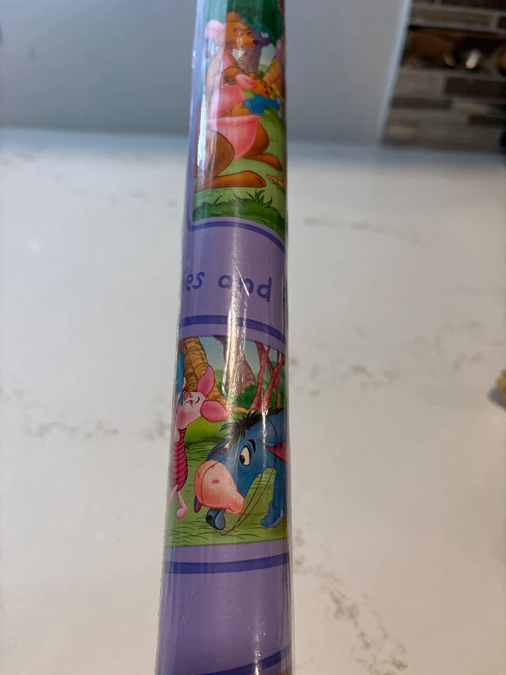 NEW Sealed Vtg Roll Hallmark Disney Winnie The Pooh  Gift Wrap Paper 15 Sq ft - Image 2 of 4