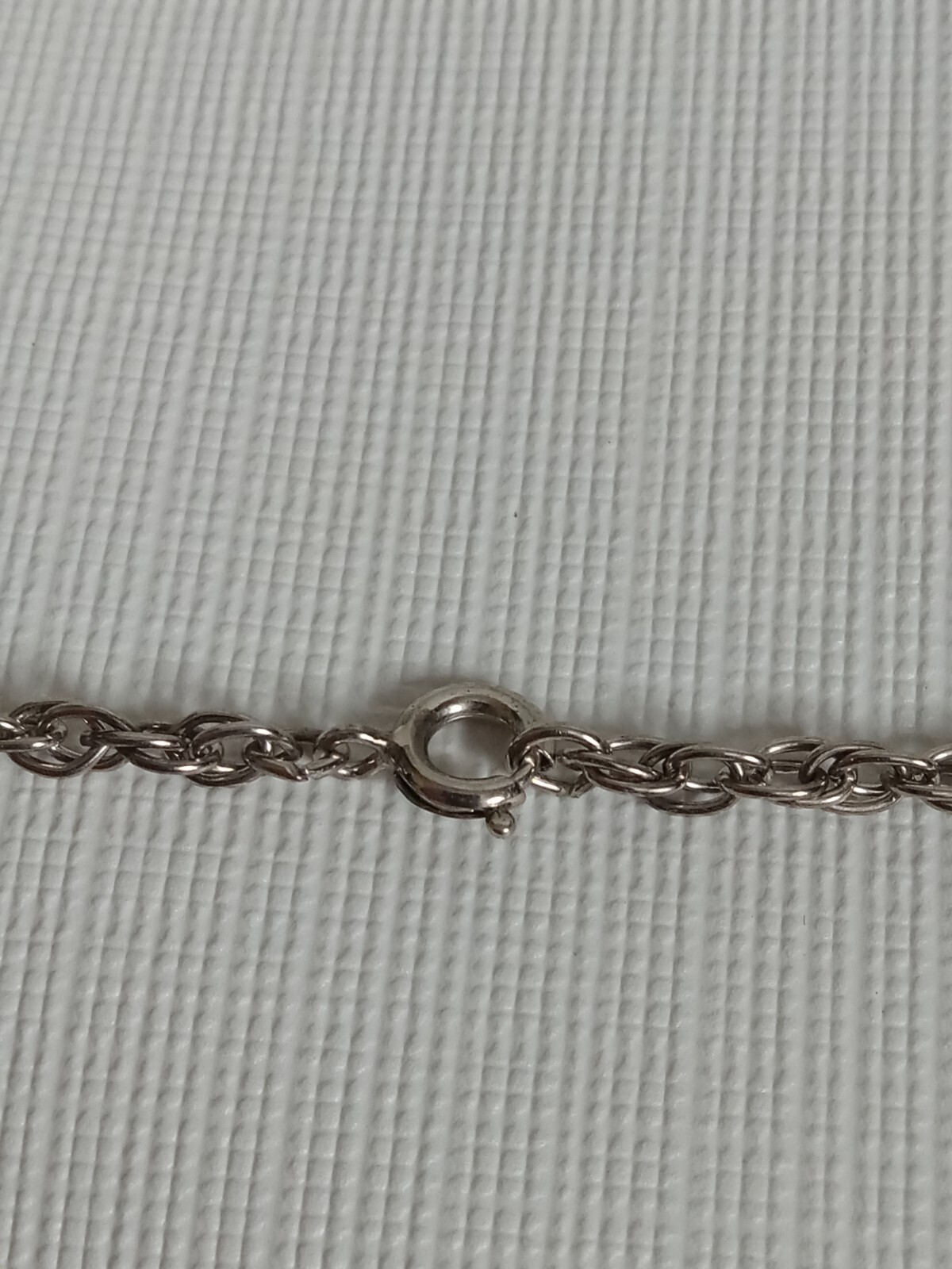 Silver Toned Long Length Solid White & Metal Rect… - image 9