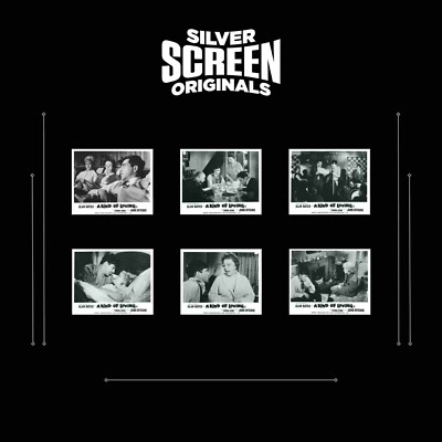 A Kind of Loving 6x ORIGINAL UK FOH Lobby Cards Alan Bates John Schlesinger 1962