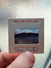 Old Vintage Photograph Slide. Spelga Dam.  Northern Ireland 1962