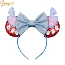 Child Size Costume Sequined MINNIE MOUSE EARS - LILO STITCH Headband