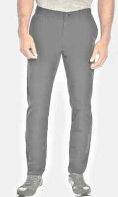 Banana Republic Men's Slim Fit Chino Pants 30 42W Stretch Zip Pocket Flat Front