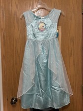 Disney Princess Frozen Elsa Nightgown Gown Blue Size 7/8