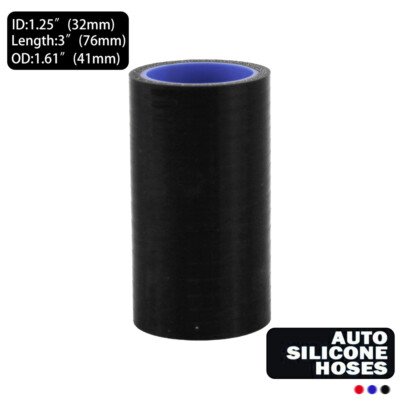 3 to 2.5'' Straight Reducer Silicone Turbo Hose Coupler 76mm