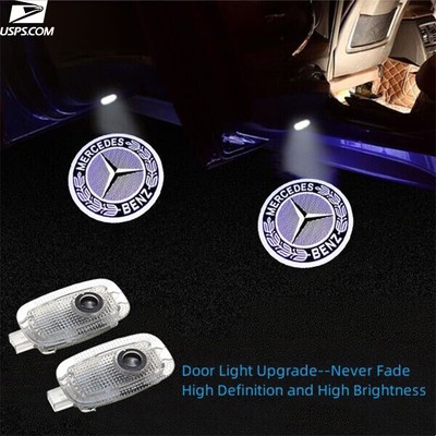 2x Cars Led Door Ghost Shadow Projector Light For Mercedes Benz W221 S/CL-sClas