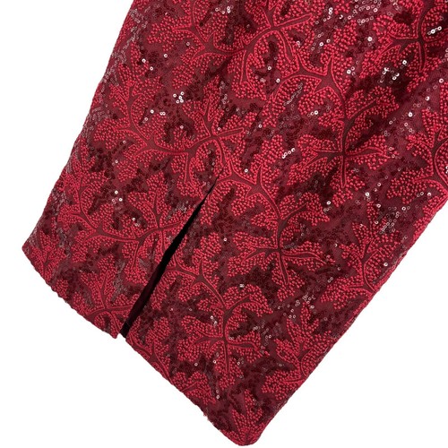 Dress The Population Red Lace Sequin Dress Size XS - Picture 5 of 6