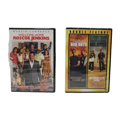 Welcome Home Roscoe Jenkins / Bad Boys 1 & 2 [3 Movie DVD Lot] NEW SEALED