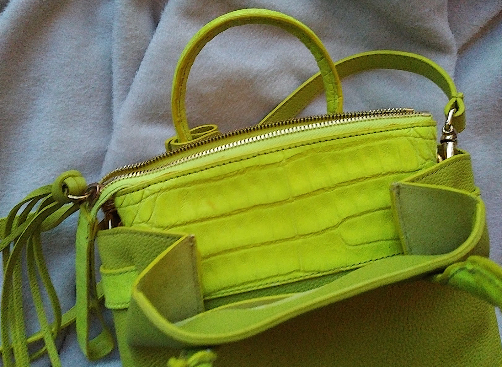 Bag Nancy Gonzalez mini leather python green cros… - image 10