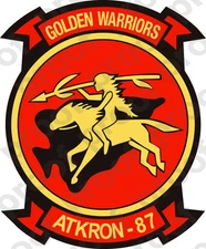 STICKER USN VA  87 Golden Warriors