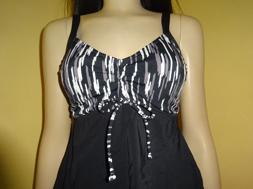 Tankini Bikini 2-teiliger Badeanzug bpc selection bonprix 40, 42, 48 schwarz NEU - Bild 2 von 4