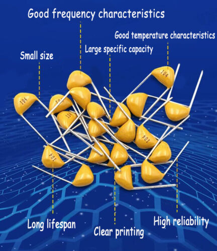 50V Multi Layer Monolithic Ceramic Capacitors 10pF~10uF Lead Spacing 5.08mm ±20% - Picture 4 of 9