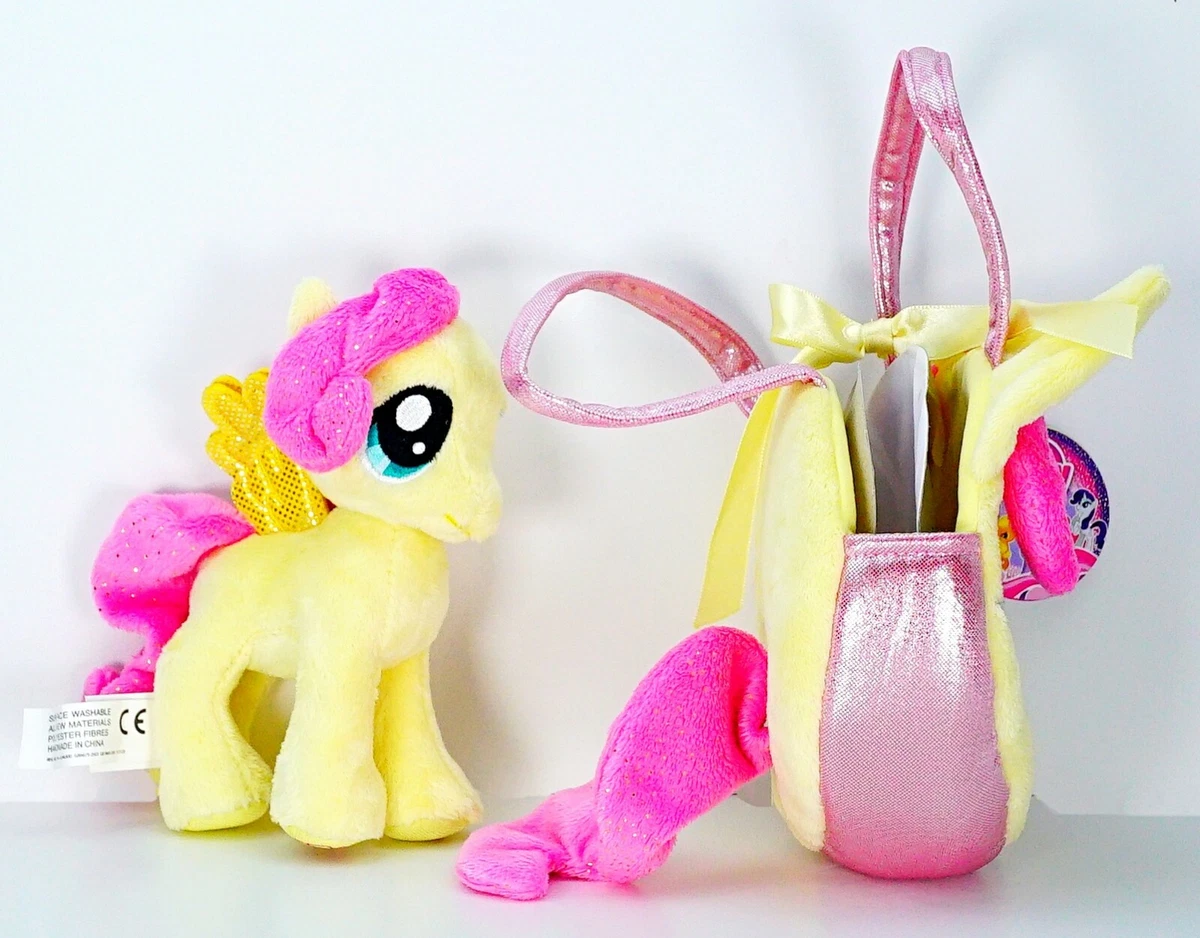 My Little Pony Plush Bag Fluttershy Plush Doll Pet Carrier Handbag Girls Purse