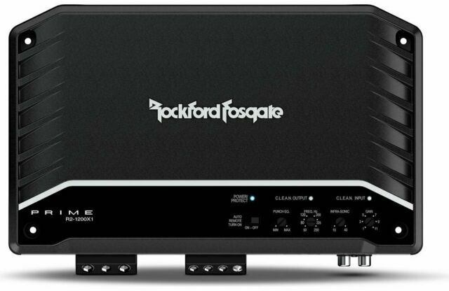 Rockford Fosgate Punch  R2-1200X1 Prime 1200 Watt 1 OHM Mono Amplifier Class D