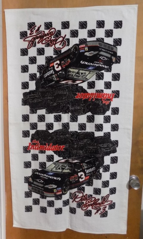 DALE EARNHARDT "THE INTIMIDATOR" BEACH TOWEL (49.5" X 27.5") PLS HAND TOWEL