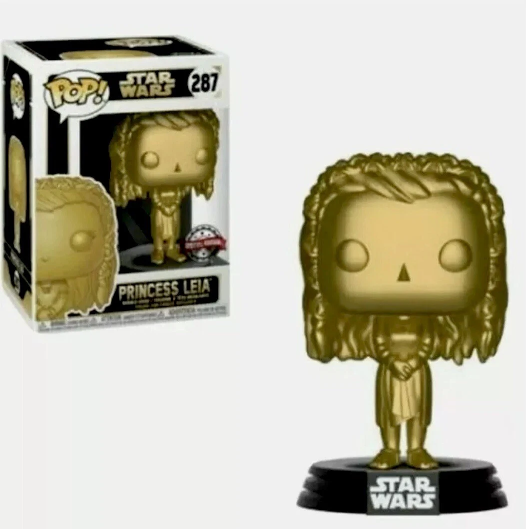 Funko Pop Star Wars Gold Princess Leia Special Edition 287 New