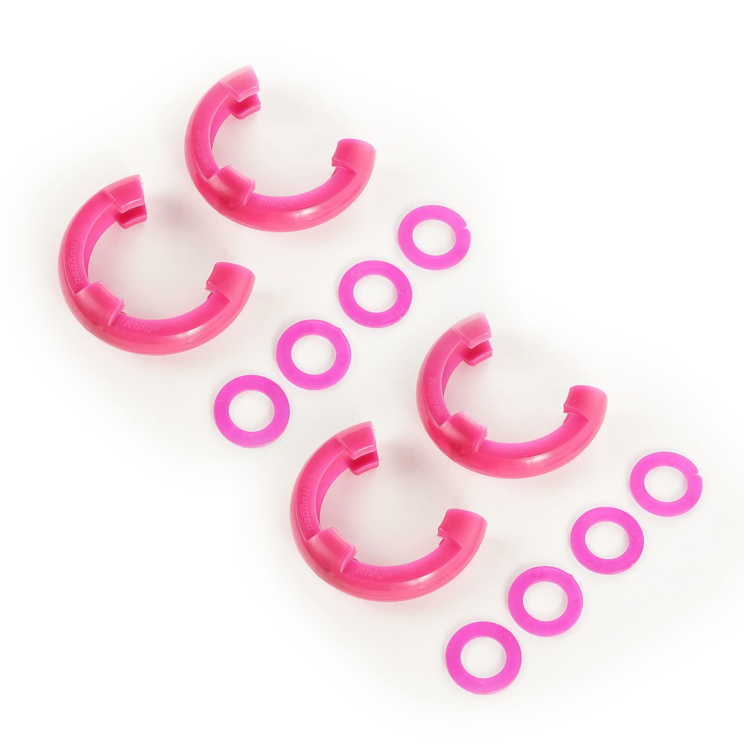 Kit D-Ring Isolator 3/4 pouce rose pour stopper les rayures de pare-chocs
