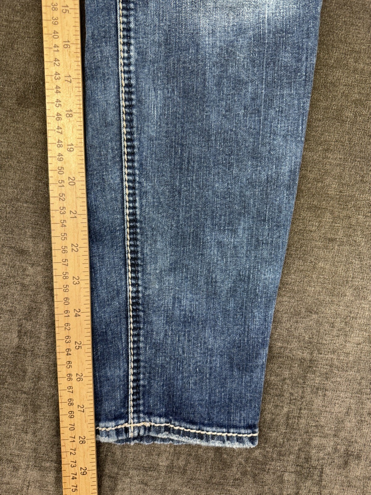 Silver Girlfriend Jeans Womens 32 x 29 Dark Wash Super Stretch