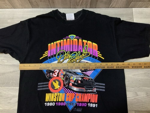 Dale Earnhardt Intimidator Shirt Mens Medium 1992 Five Tour Winston Cup Champ SS - Picture 10 of 14