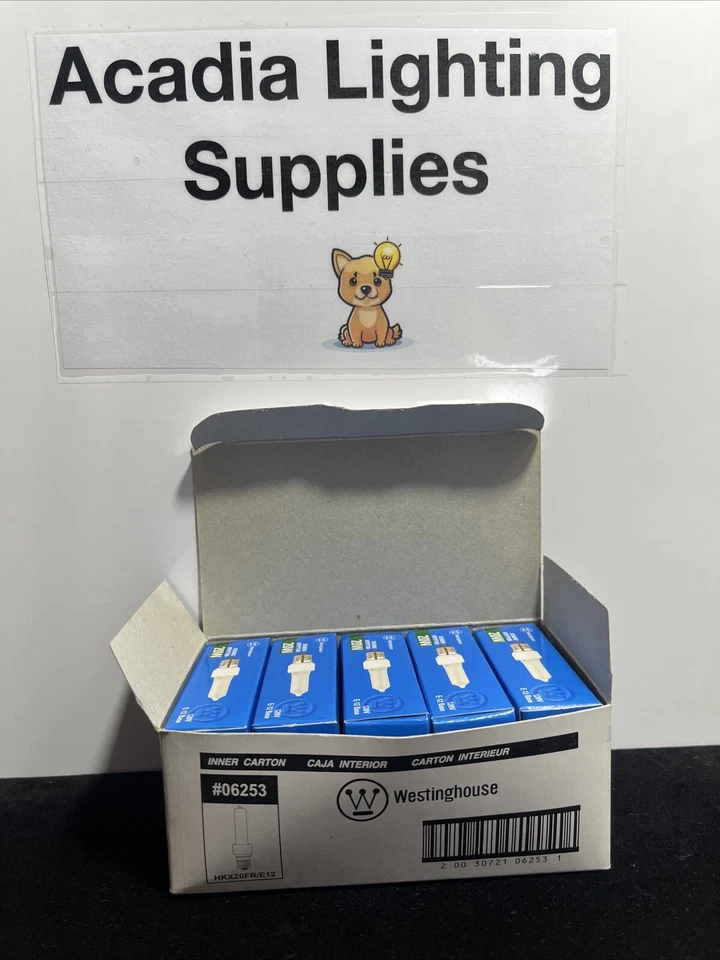 ⚡️Lot Of 10⚡️Westinghouse 20W Xenon/Krypton 120volt Frosted #06353 - Image 2 of 4