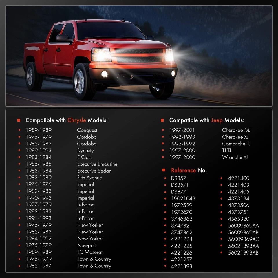 Interruptor de faros para Chrysler Conquest Cordoba Dynasty Jeep Cherokee Wrangler XJ Foto 4 de 4