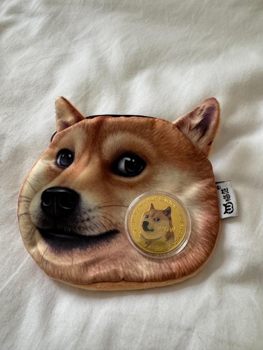 DOGECOIN Collectable Coin & Shiba Inu Dog Coin Purse | eBay UK