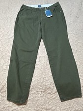 Jag Women's Size 16 Jeans Straight Army Green 34x28 Pants Cecilia High Rise New
