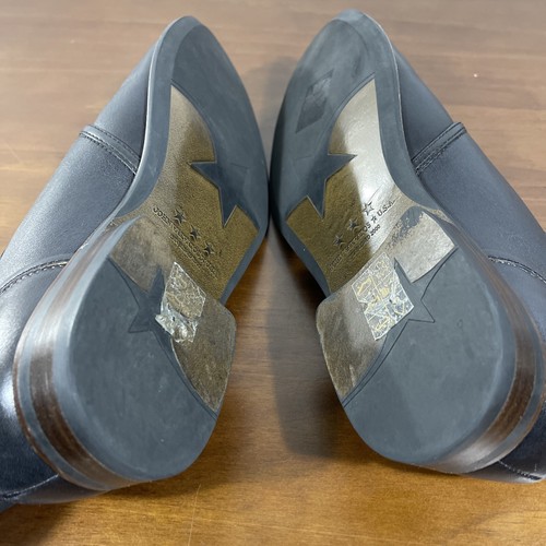 John Varvatos star USA punta piatta oxford L nero pelle pizzo uomo 8,5 - Foto 9 di 10