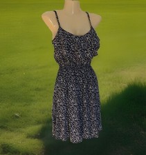 Fit Flare Sundress Women s Size Small Cheetah Leopard Print Sleeveless Dress