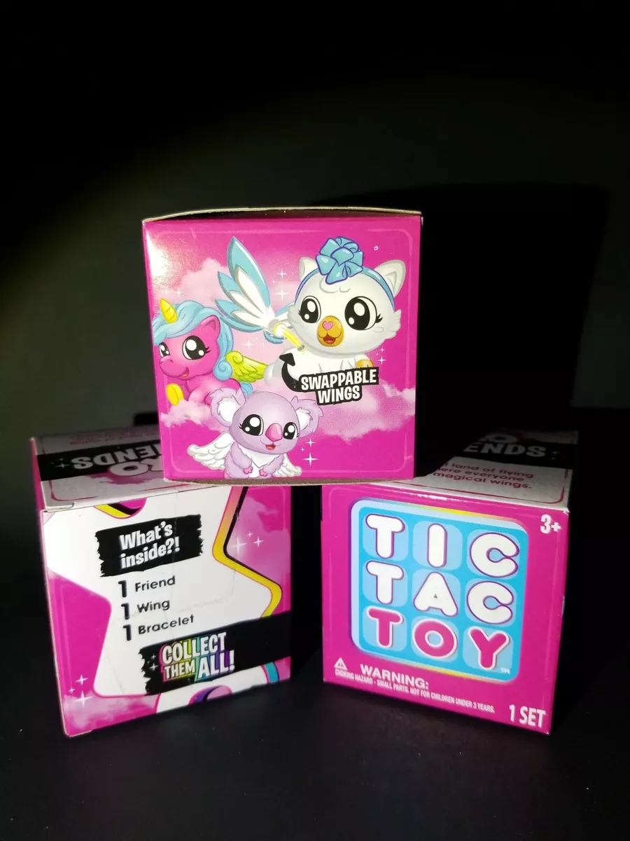 2 Pack Blip Tic Tac Toy XOXO Friends Single Surprise Box Friend + Wing +  Braclet