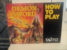 DEMON SWORD Nintendo NES Game Original 89' Taito Instruction Manual Booklet ONLY
