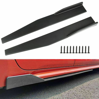 Carbon Fiber Front Bumper Spoiler Body Kit / Side Skirt / Rear Lip For Universal