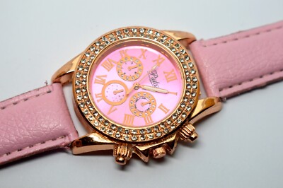 PALAST BRANDED PINK DIAL LADIES QUARTZ WATCH | eBay display picture 1