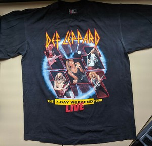 def leppard 7 day weekend tour t shirt