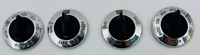 WB3X465 Vintage GE Oven Round Top Selector 4 Knob Set