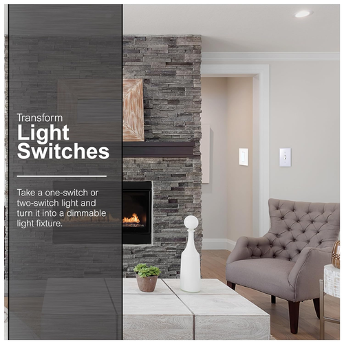 GE Single Pole Dimmer Toggle Switch, On/Off/Dim Settings, for Dimmable LED, CFL - Picture 5 of 12