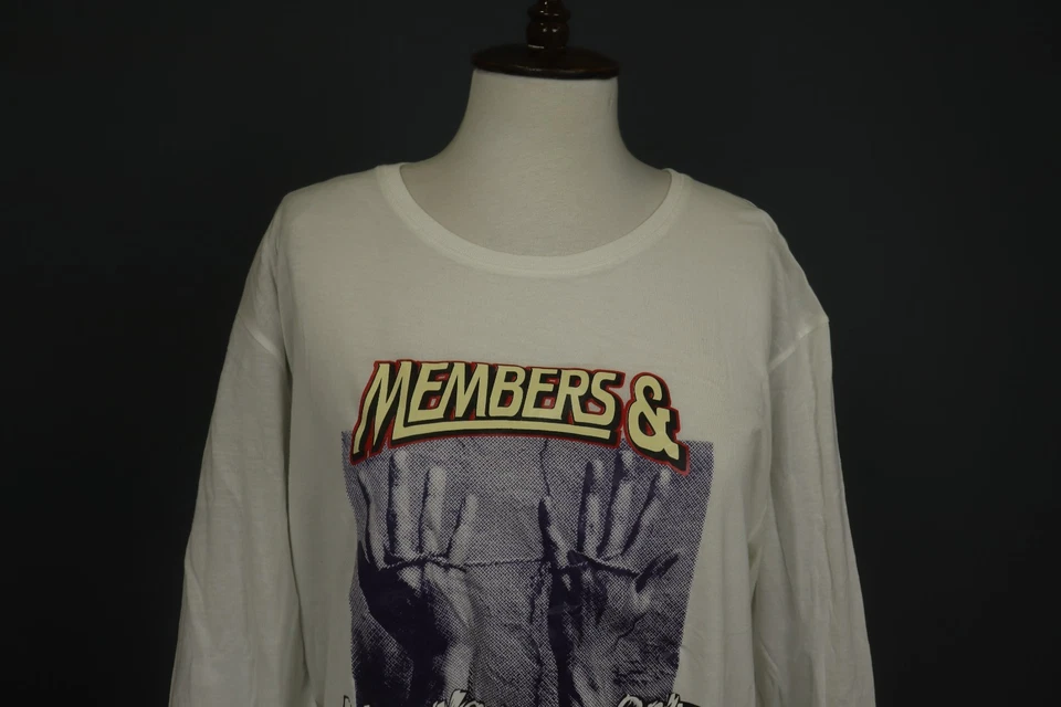 Camisa Pullover Top Stella McCartney Blanca Estampado Gráfico Algodón Manga Larga Talla S Foto 2 de 4