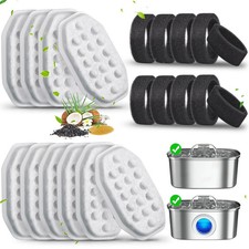 20 Pack Cat Water Fountain Filters-Cat Fountain Filters for Stainless Steel 3...