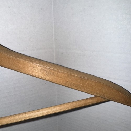 Konvolut 2 Vintage Holz Kleiderbügel Werbung DETROIT - Bild 6 von 20