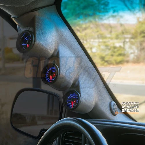 Medidores de temperatura GlowShift B7 Boost EGT Trans + cápsula gris para 00-06 GMC Sierra Duramax Foto 2 de 4