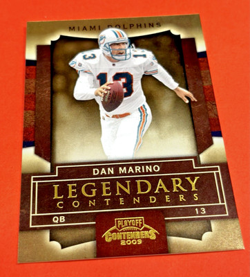 2009 Playoff Contenders Dan Marino Legendary Contenders #20 Gold #d/100 HOF N/M