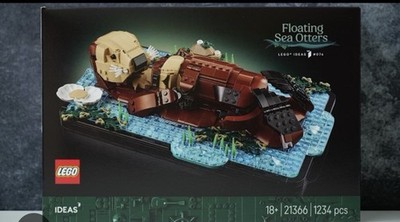 LEGO Ideas Floating Sea Otters 21366 Complete Set 1234 Pieces Animals Theme