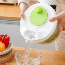 1pc Salad Spinner Lettuce Washer Dryer Strainer Crisper Kitchen Tool - NEW