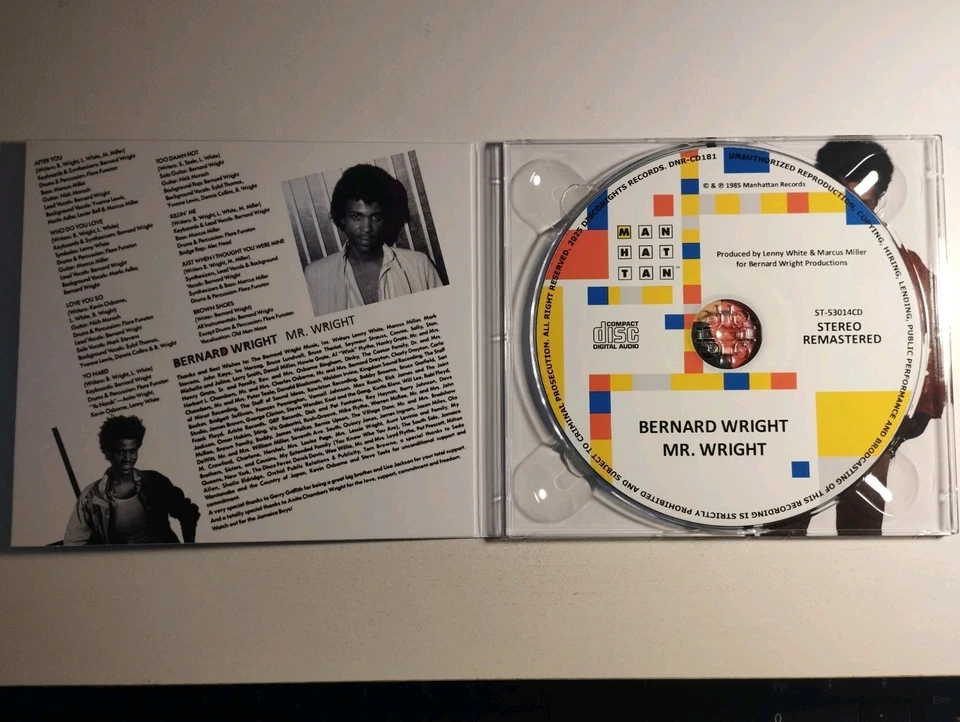 BERNARD WRIGHT 1985 Mr. Wright CD FUNK Expanded + 3 Marcus Miller Lenny White - Image 3 of 3