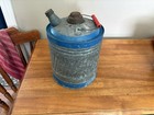 ANTIQUE GALVANIZED KEROSENE CAN ALL ORIGINAL Plastic Handle COLLECTOR — photo 2