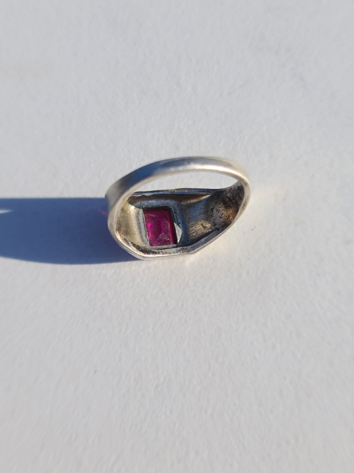 Sterling 925 Solid Silver Lab-Created Pink Sapphi… - image 7