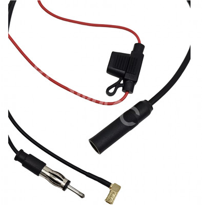 DAB FM Car Antenna Aerial Splitter SMB Cable Digital Radio Signal Amplifier