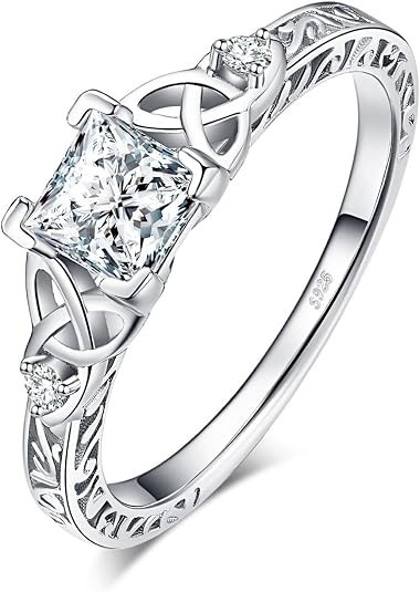 Anillos Sortijas De Oro 925 de Compromiso Matrimonio Boda Para Mujer Tres Tonos