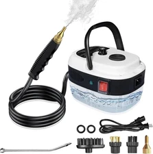 Steam Cleaner, 2500W Handheld High Pressure Steam Cleaner with 3 Brush Heads
