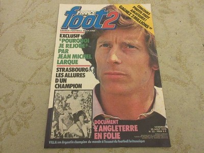 FRANKREICH FUSSBALL 2 022 25.08.1978 Jean-Michel LARQUE Jean-Luc ETTORI HELLSTROEM MILLA