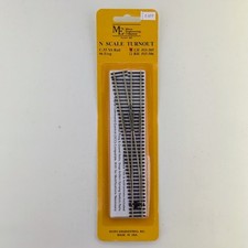 Micro Engineering LH 15-505 N Scale Left Hand Turnout C-55 NS Rail 6 Frog